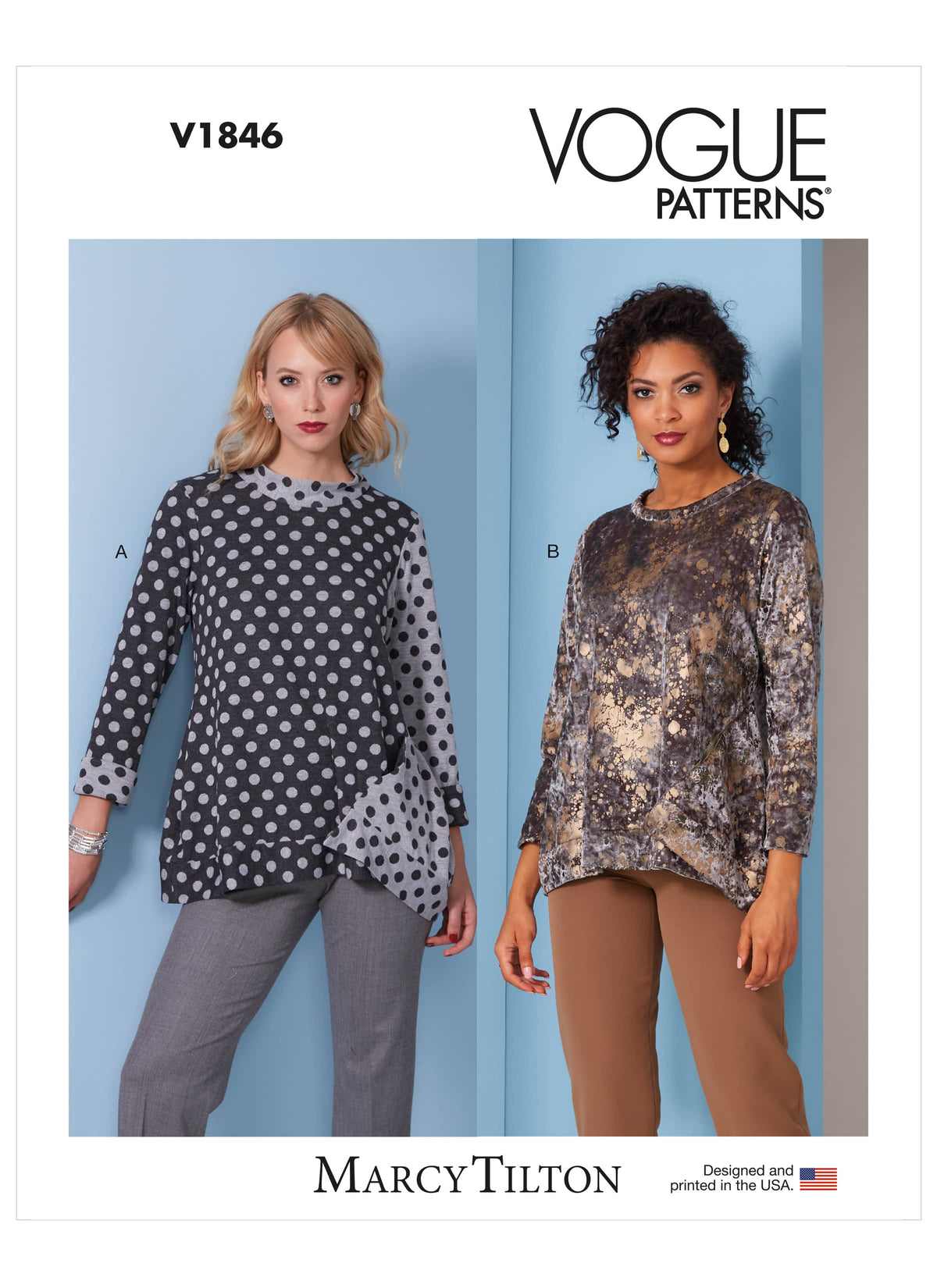 Vogue Misses Top/Vest Top Misses Sewing Pattern V1846A (XS-S-M-L-XL-XXL)