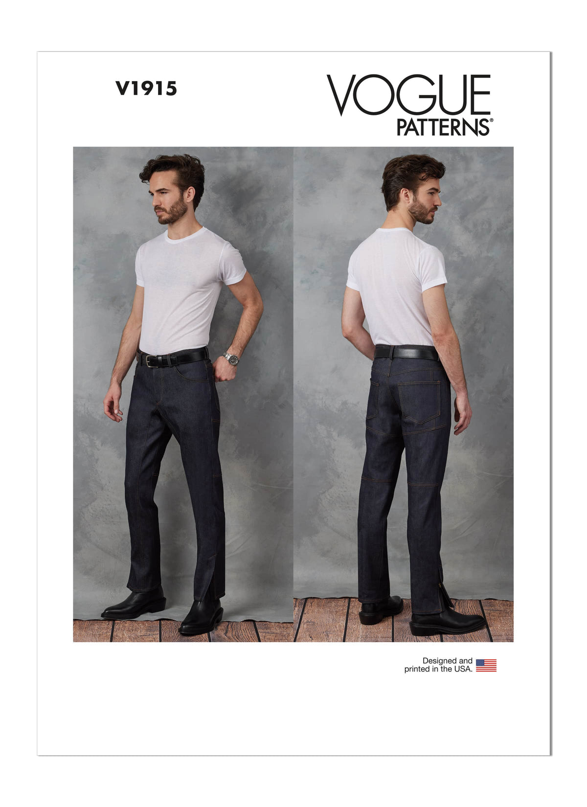 Vogue Jeans Mens Sewing Pattern V1915