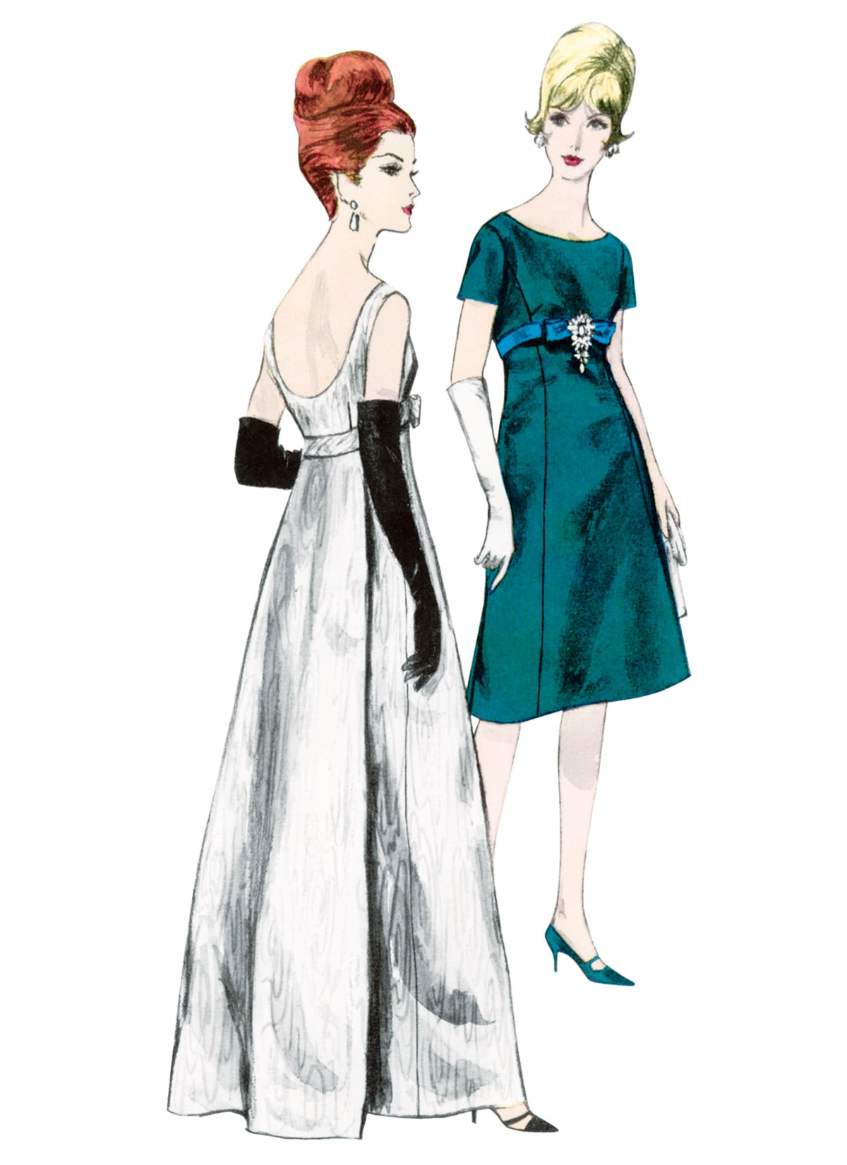 Vogue One Misses Evening Piece Dress Sewing Pattern V1965