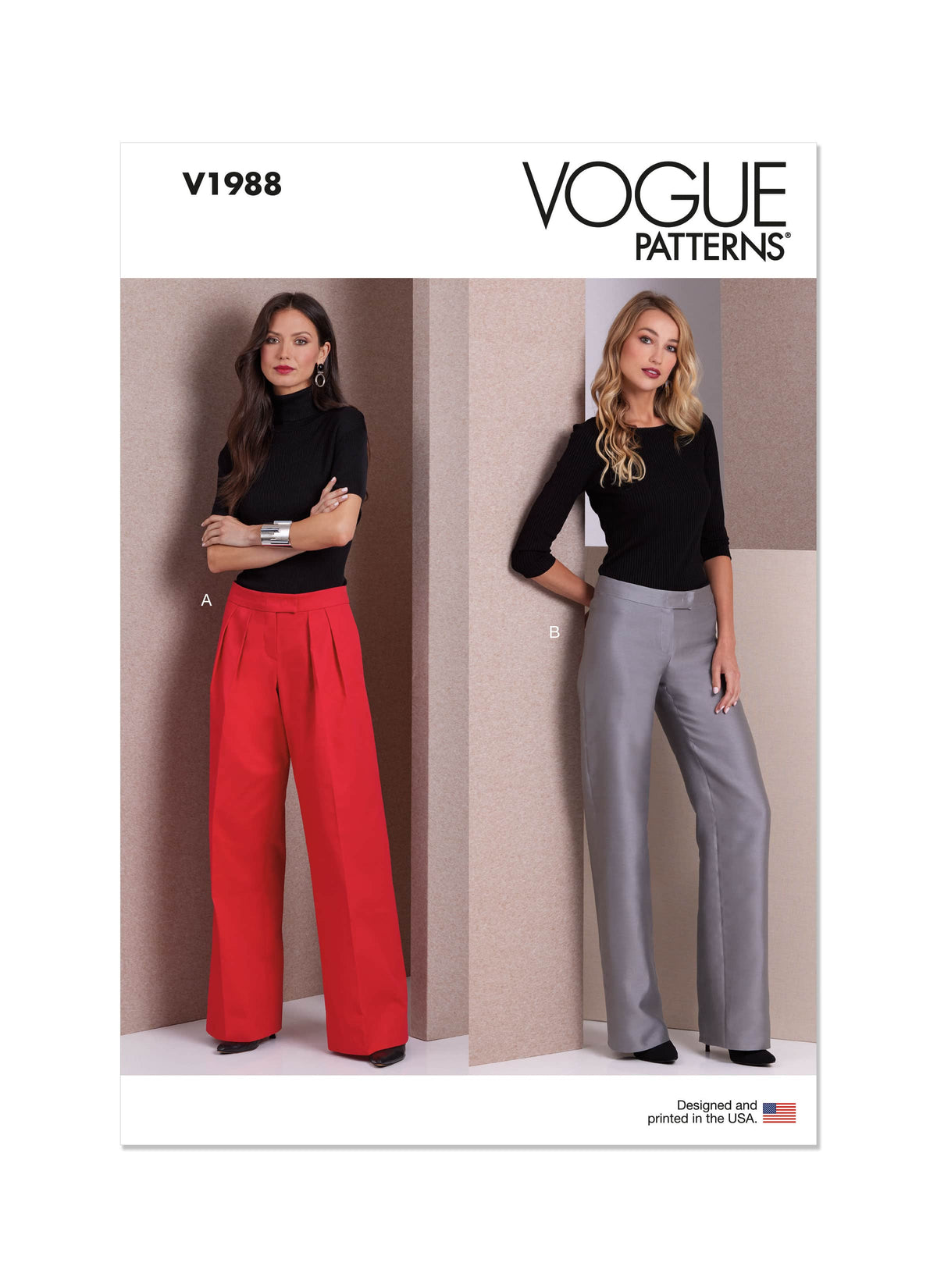 Vogue Misses Pants Sewing Pattern V1988
