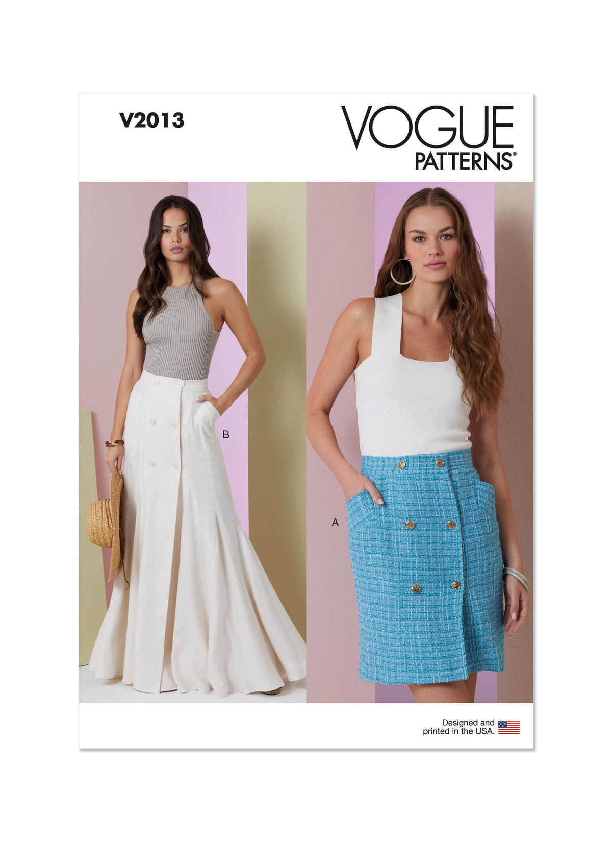 Vogue Misses Skirt In Two Lengths Sewing Pattern V2013