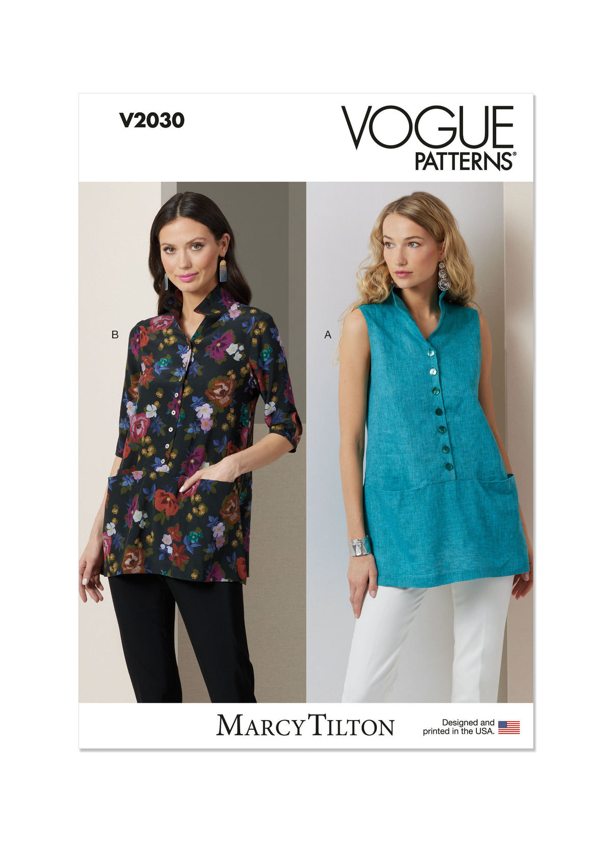 Vogue Misses' Tunics by Marcy Tilton Sewing Pattern V2030