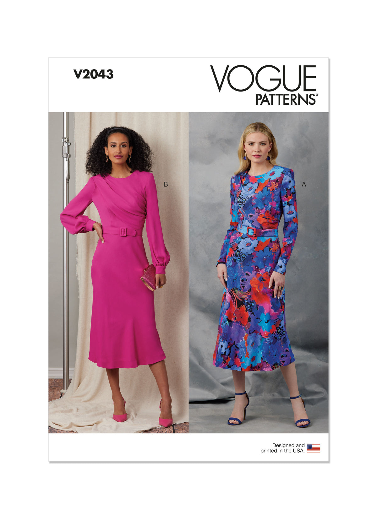 Vogue Misses' Dresses and Belt Sewing Pattern V2043