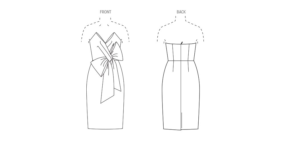 Vogue Misses' Evening Dress by Badgley Mischka Sewing Pattern V2047