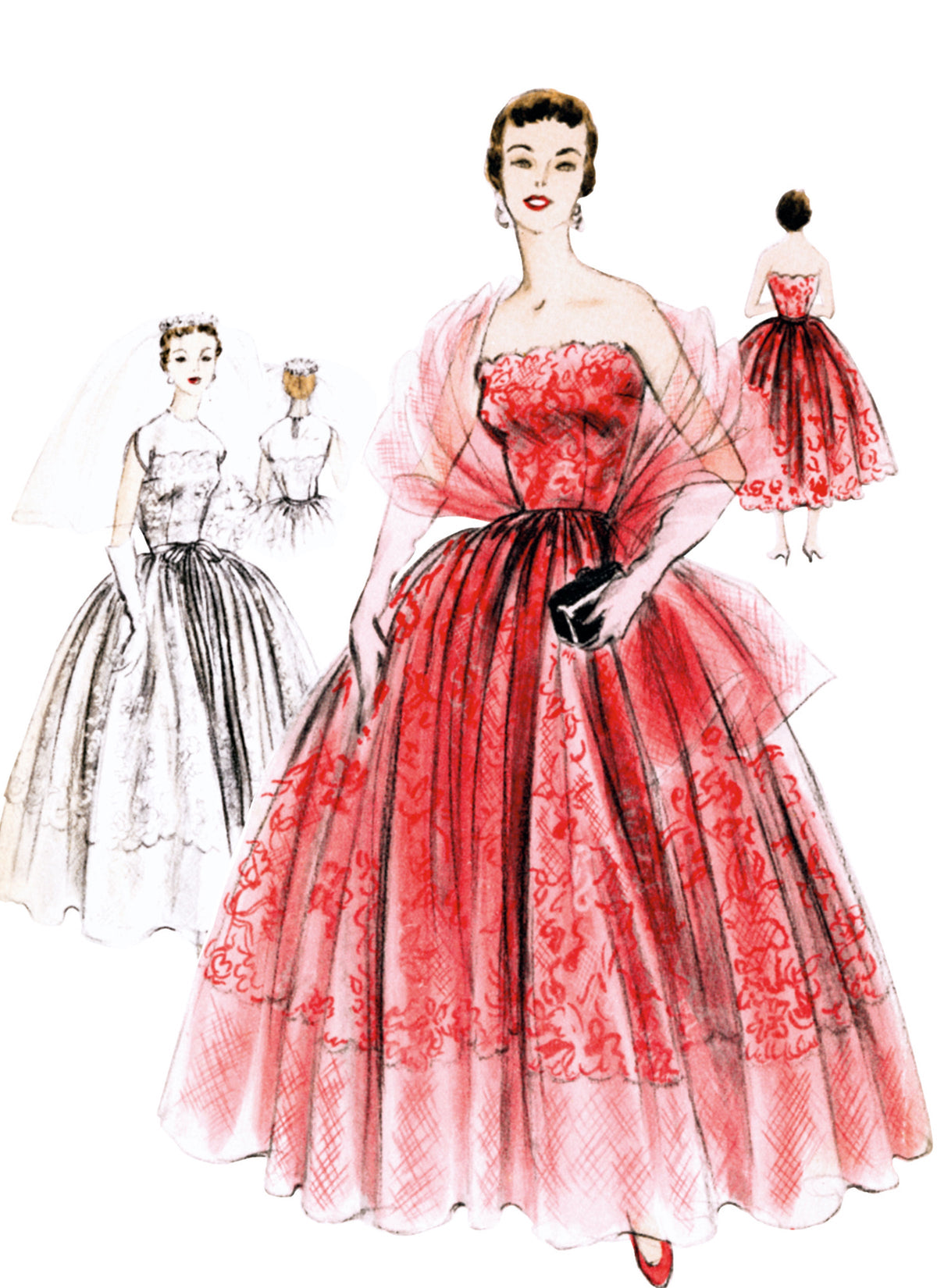 Vogue Misses' Dresses and Stole Sewing Pattern V2061