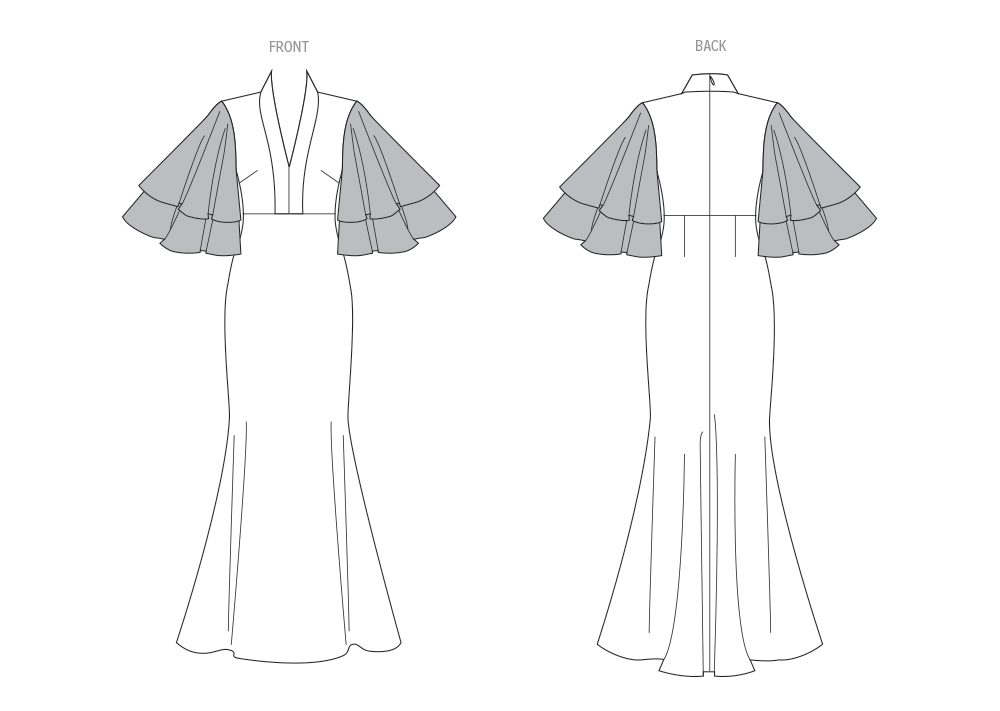 Vogue Misses' Dress by Badgley Mischka Sewing Pattern V2066