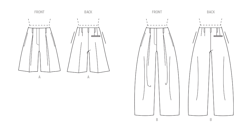 Vogue Misses' Shorts and Pants Sewing Pattern Collection V2070