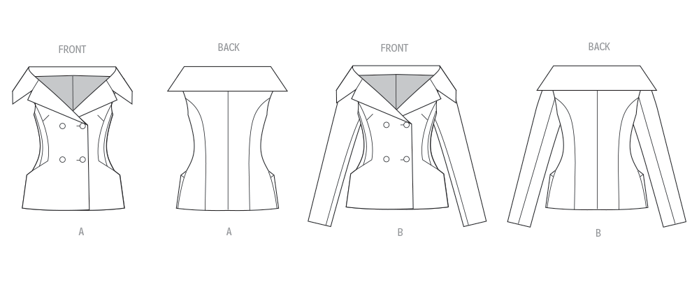 Vogue Misses' Jacket with Sleeve Variations Sewing Pattern V2073