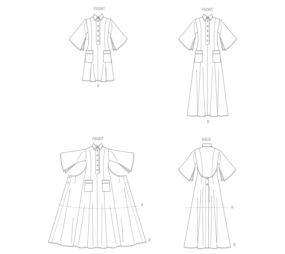 Vogue Misses' Dress in Two Lengths Sewing Pattern V2083