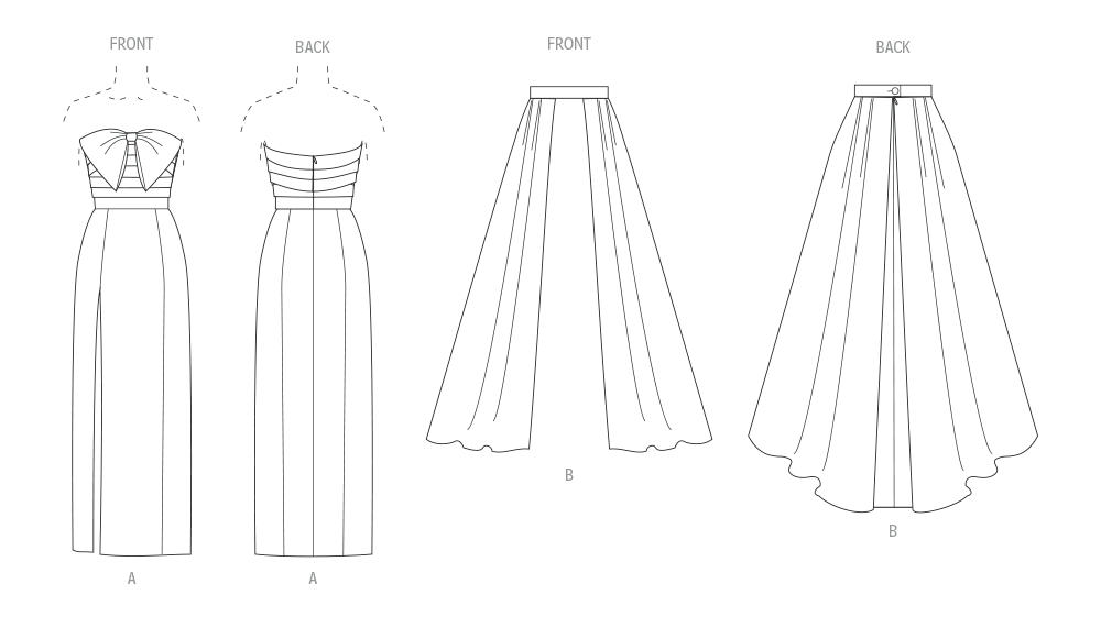 Vogue Misses' Dress and Overskirt Sewing Pattern V2088
