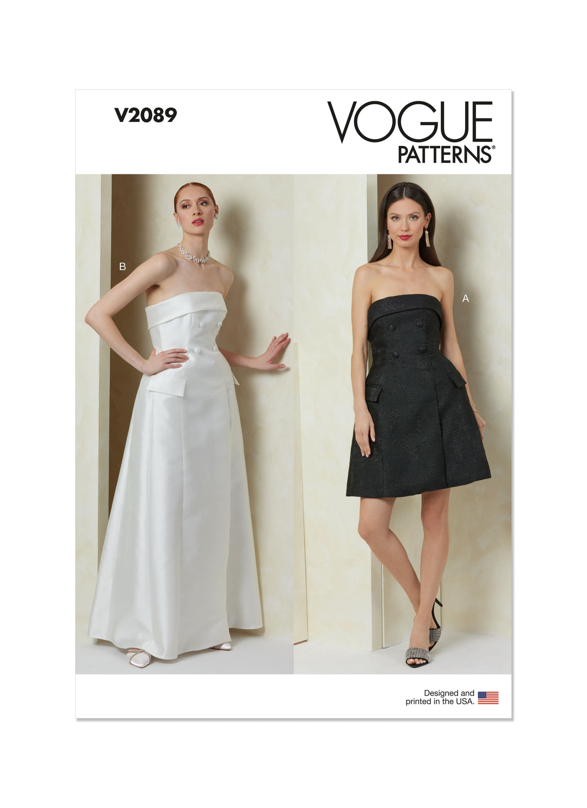 Vogue Misses' Dress in Two Lengths Sewing Pattern V2089