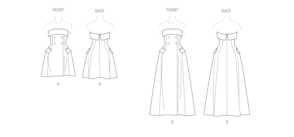 Vogue Misses' Dress in Two Lengths Sewing Pattern V2089