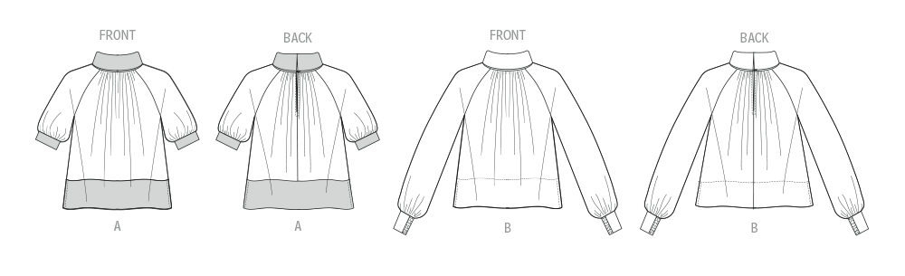 Vogue Misses' Top with Sleeve Variations Sewing Pattern V2090