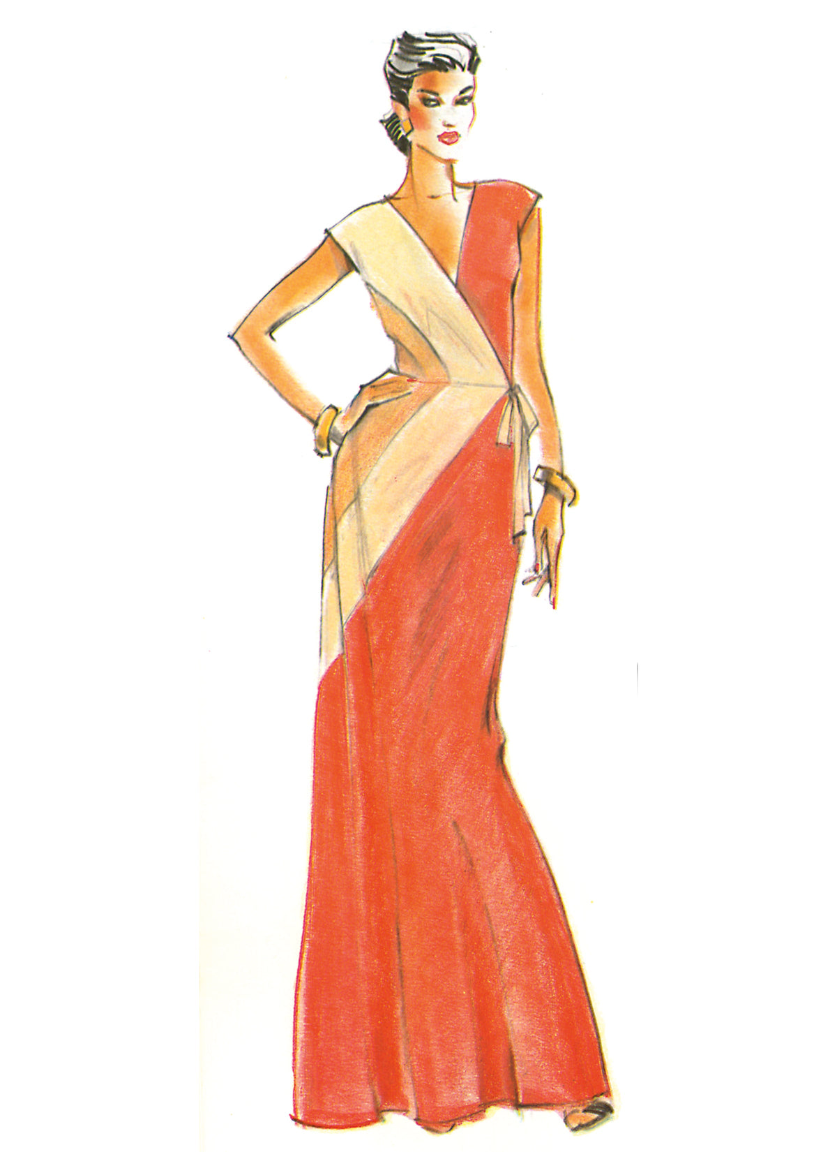 Vogue Misses' Knit Dress by Diane Von Furstenberg Sewing Pattern V2100