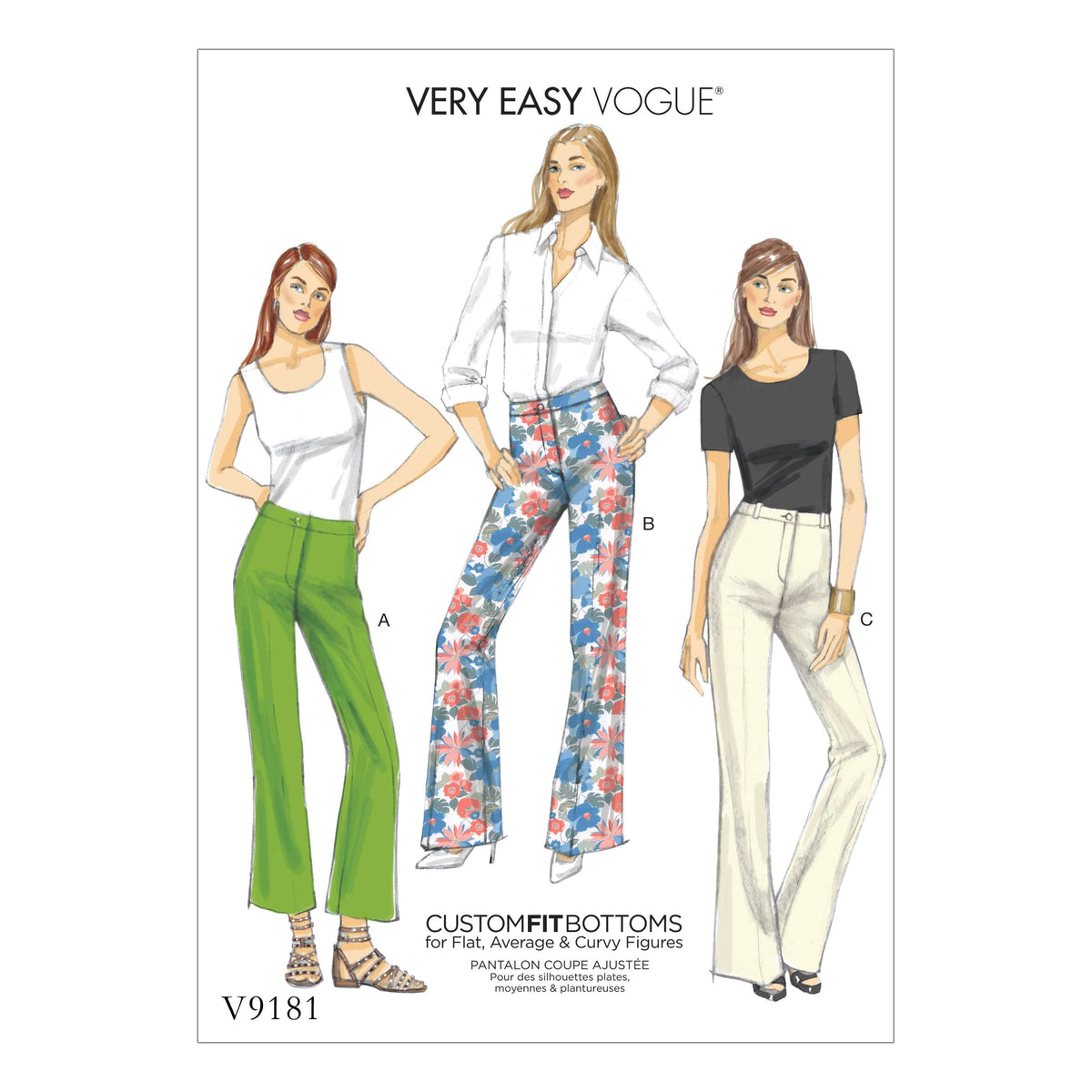 Vogue Pants Sewing Pattern V9181