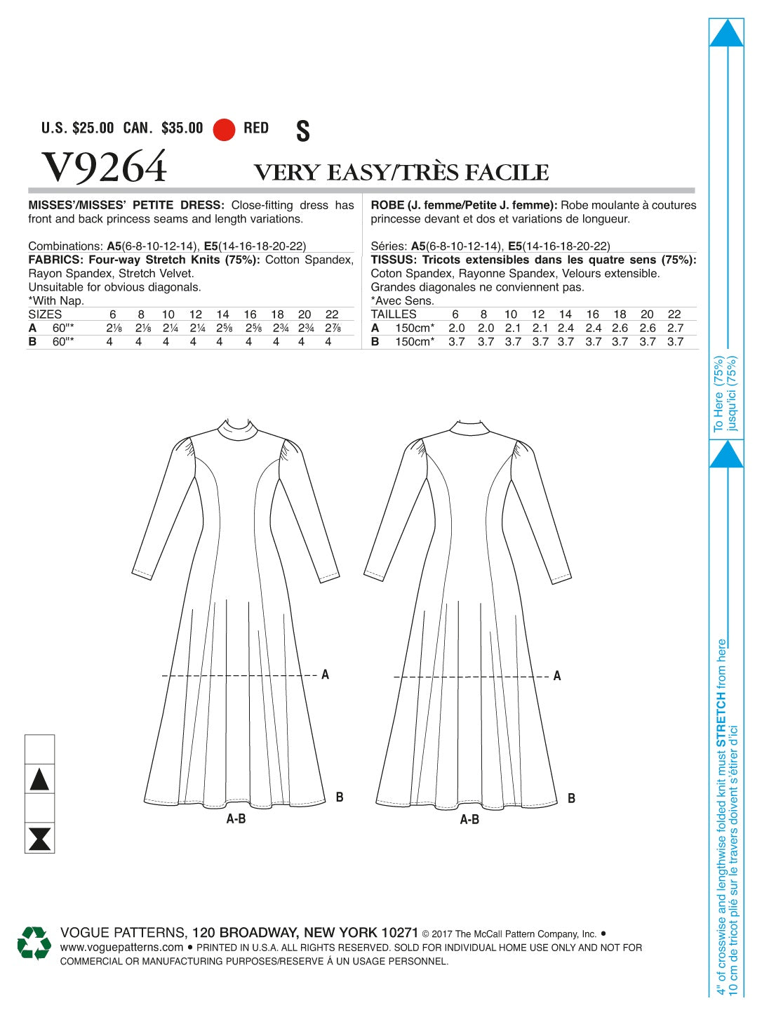 Vogue Dress Sewing Pattern V9264