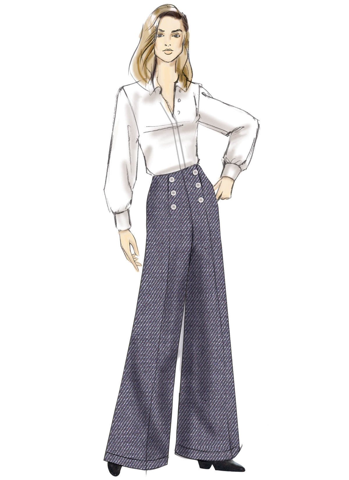Vogue Misses Skirt/Pants Pants Sewing Pattern V9282OS