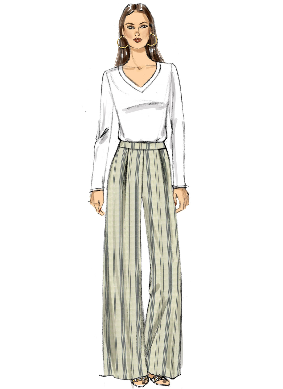 Vogue Misses Skirt/Pants Pants Sewing Pattern V9302