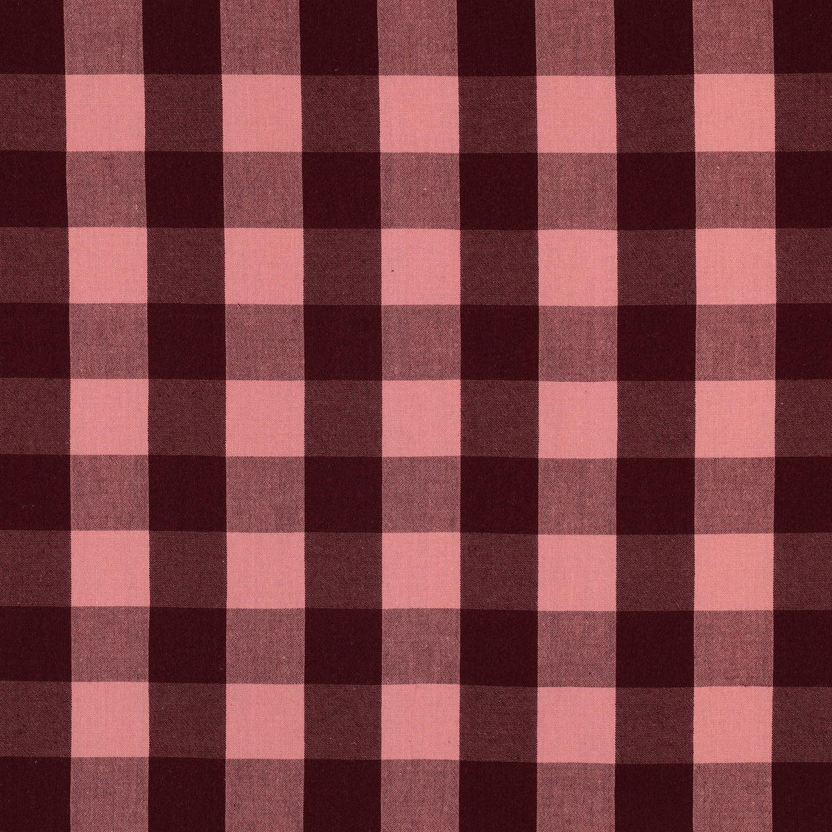 Verona Checked Yarn-Dyed Cotton Dressmaking Fabric - Burgundy & Pink