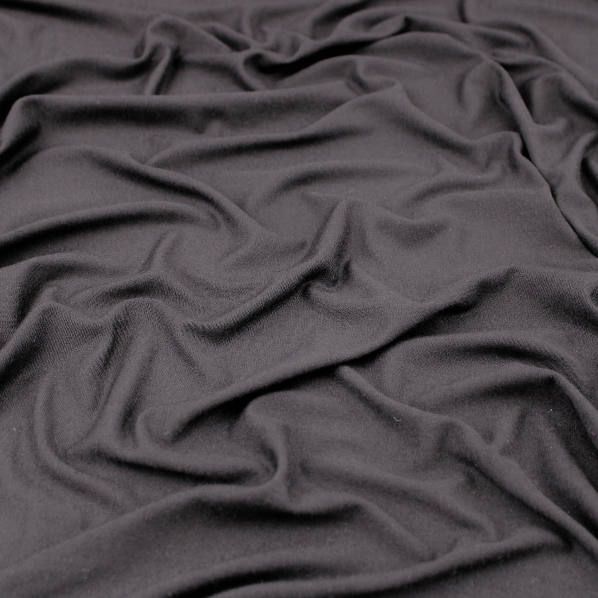 Viola Viscose Jersey 4 Way Stretch Dressmaking Fabric - Black