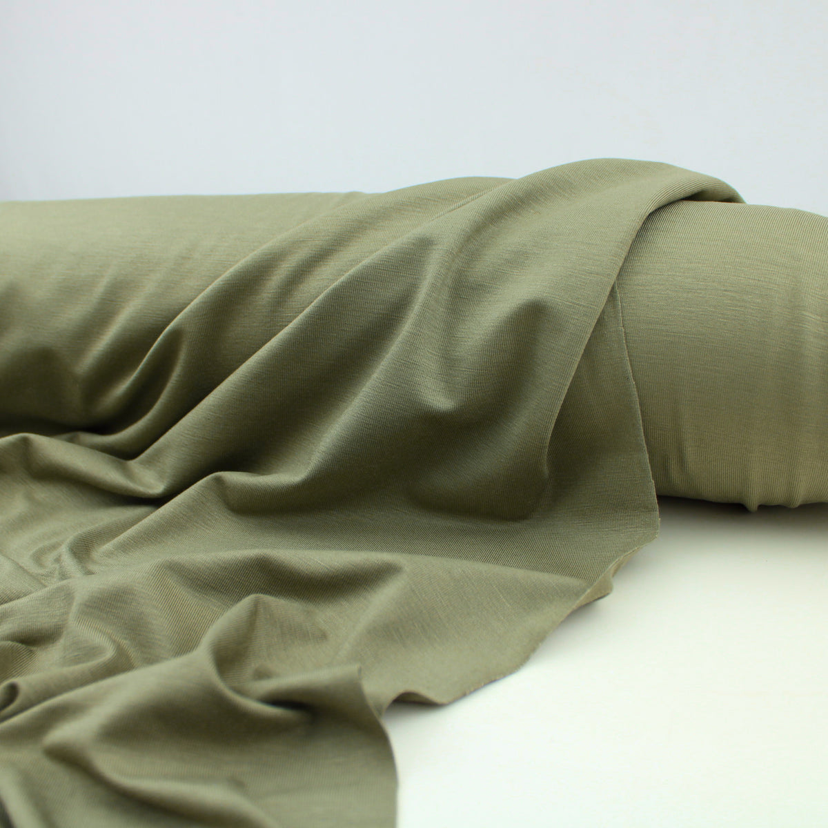 Viola Viscose Jersey 4 Way Stretch Dressmaking Fabric - Dusty Green