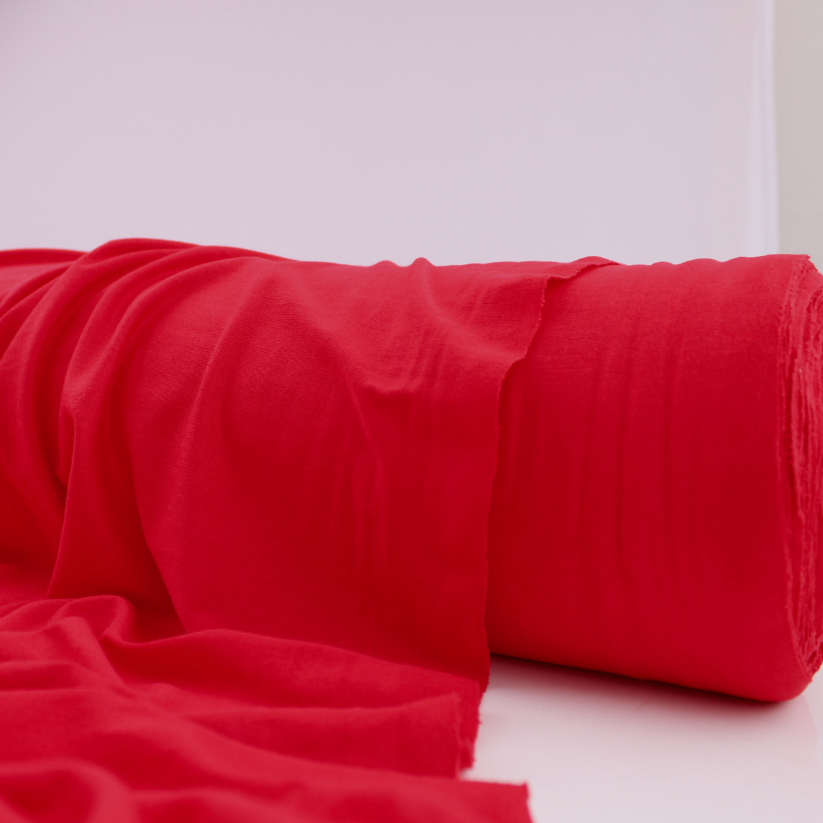 Viola Viscose Jersey 4 Way Stretch Dressmaking Fabric - Red