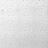 White Broderie Anglaise Pure Cotton - African Circle