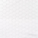 White Broderie Anglaise Pure Cotton - Circle