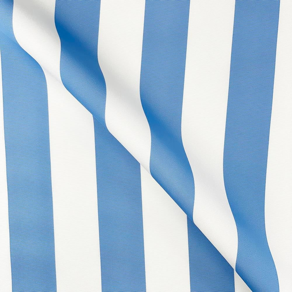 Whitesands Stripe Waterproof Outdoor Garden Upholstery Canvas Fabric - Blue & White