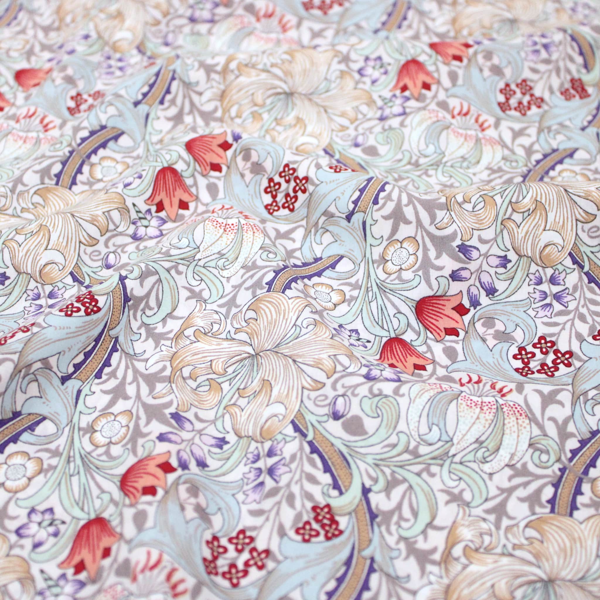 William Morris Pima Cotton Lawn Golden Lily Lullabee Fabrics