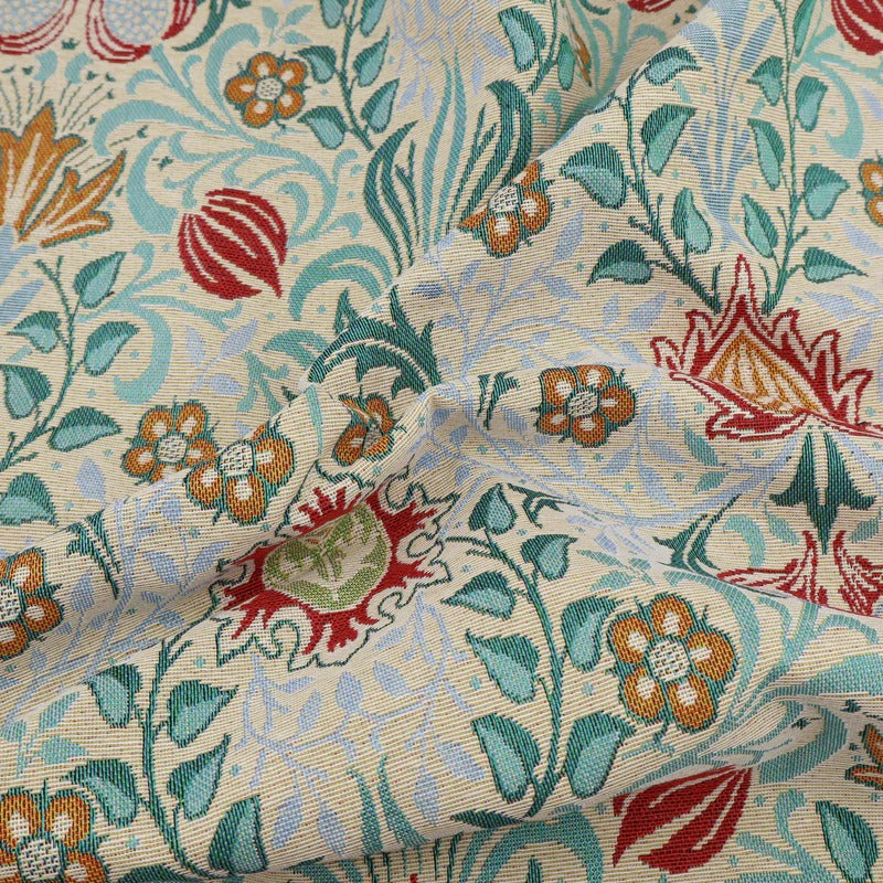 William Morris Tapestry Fabric | Cotton Jacquard | Upholstery & Curtains - Persian