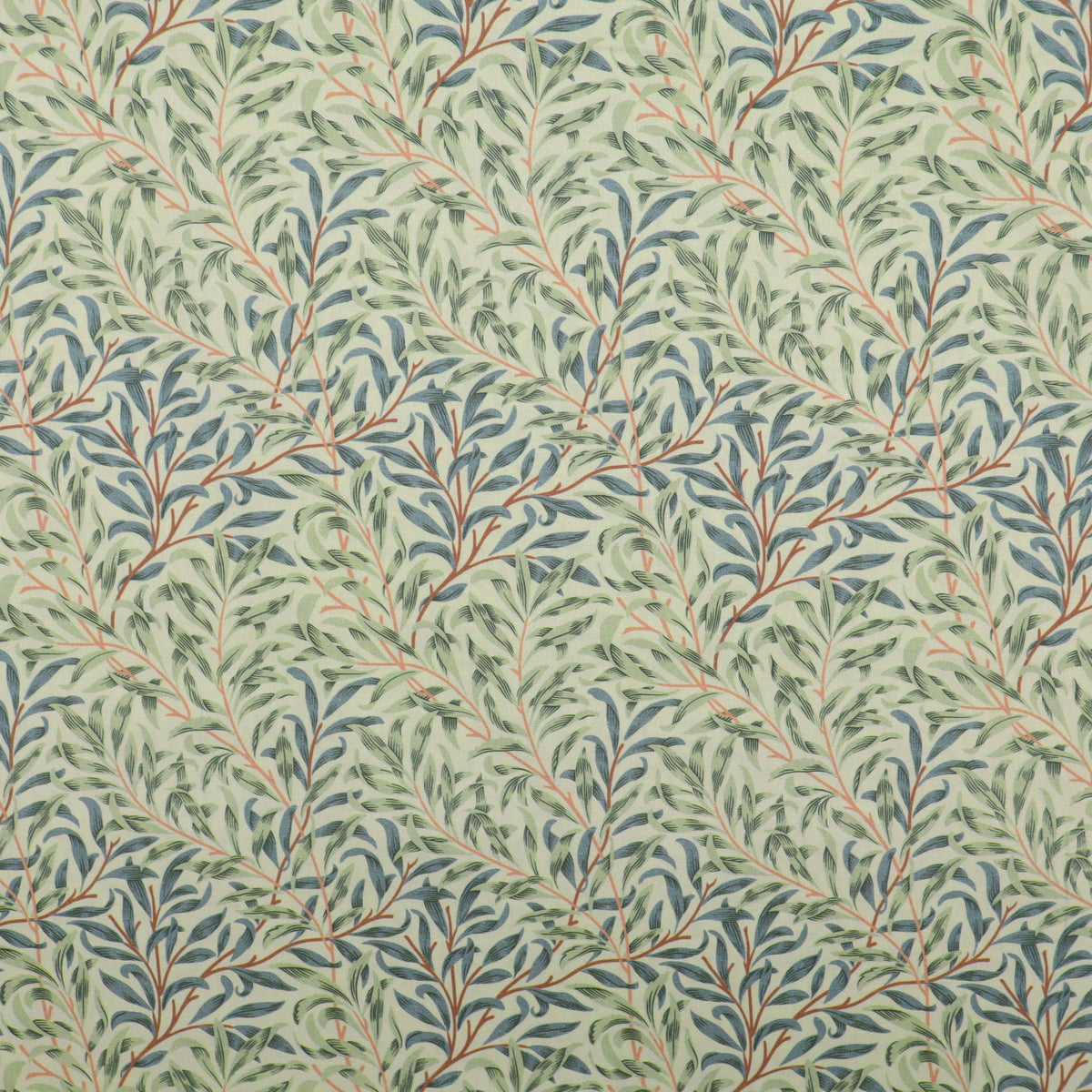 William Morris Percale 100% Cotton Quilting Dressmaking Craft Fabric - Willow Bough Meadow