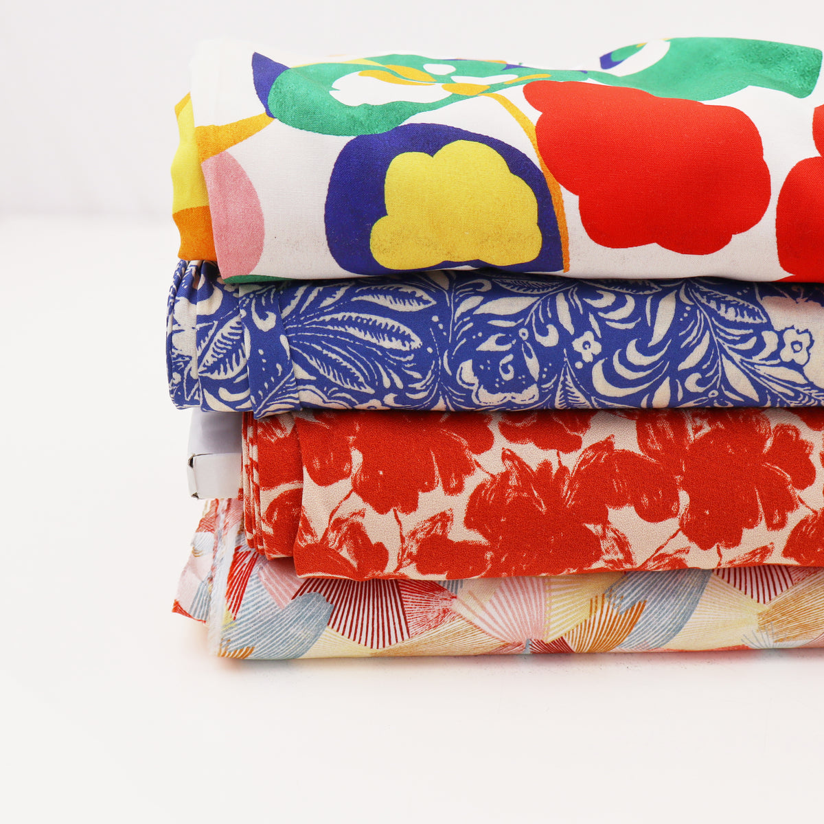 French Printed Viscose Dressmaking Fabric - Viva Flora
