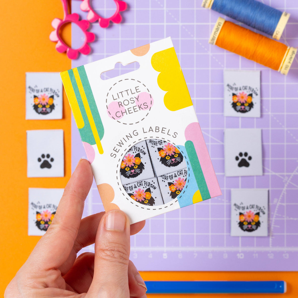 MORE OF A CAT PERSON - Sewing Labels Tags for Clothes