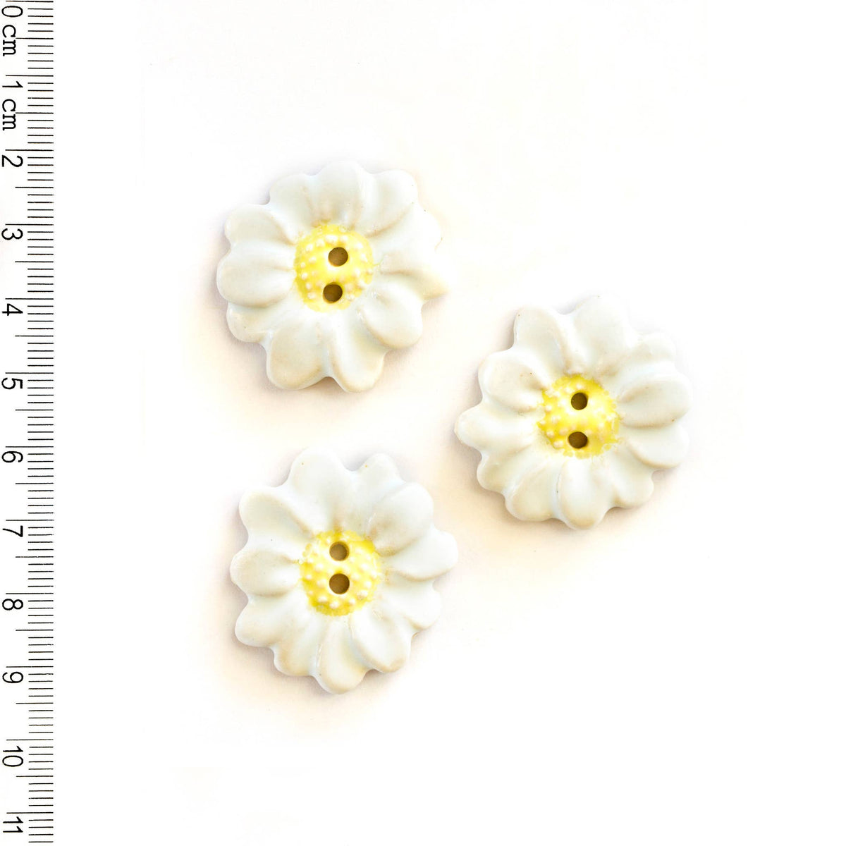 Handmade Sewing Buttons - Daisy Buttons
