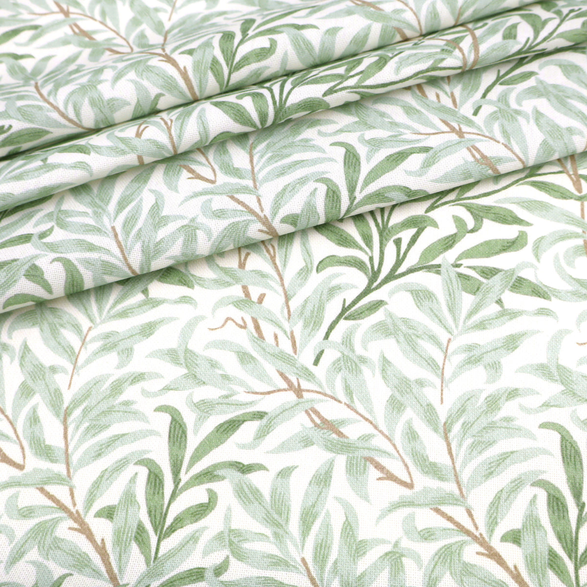 William Morris Cotton Panama Fabric | Upholstery, Curtains - Willow Bough Sage