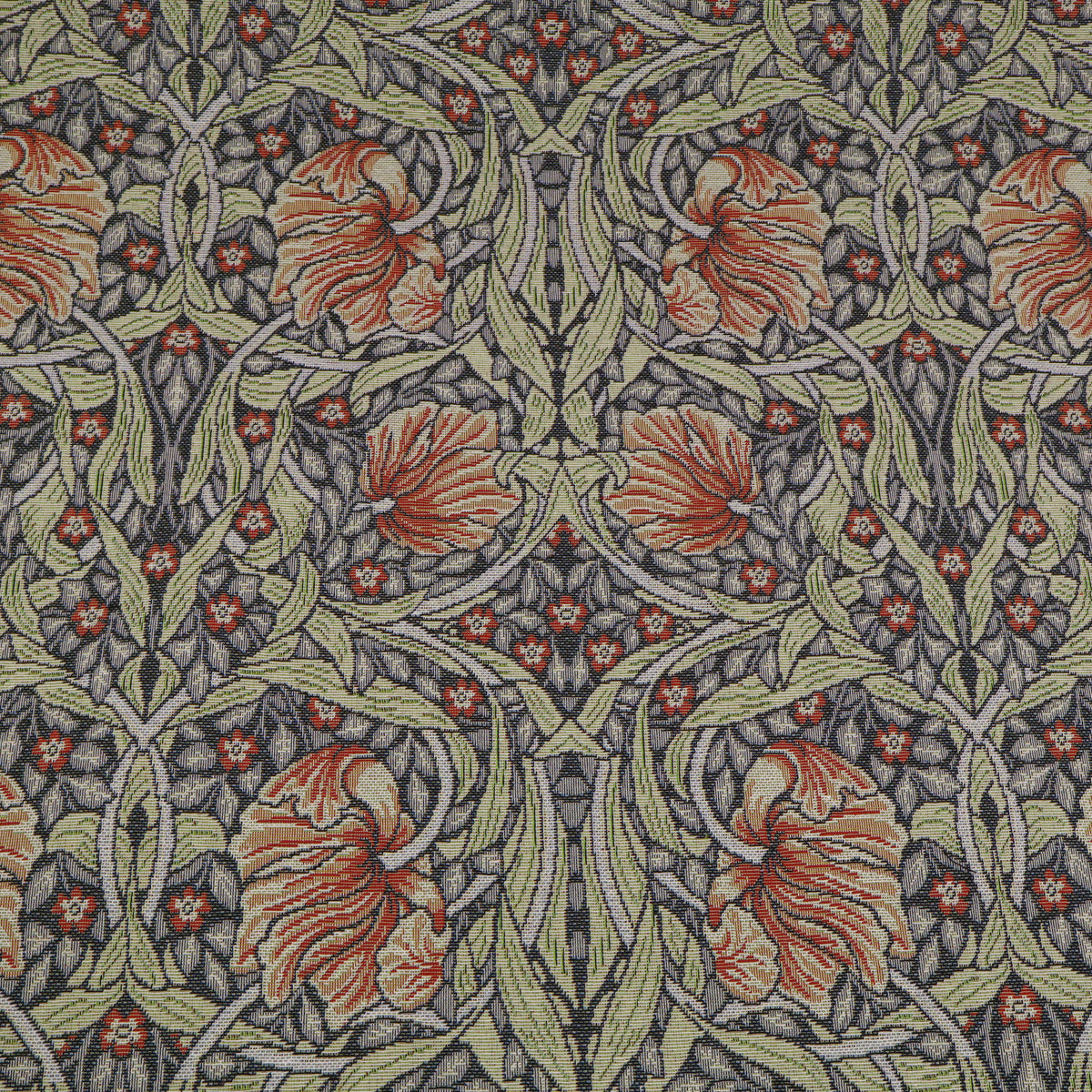 William Morris Tapestry Fabric | Cotton Jacquard | Upholstery & Curtains - Pimpernel Russet