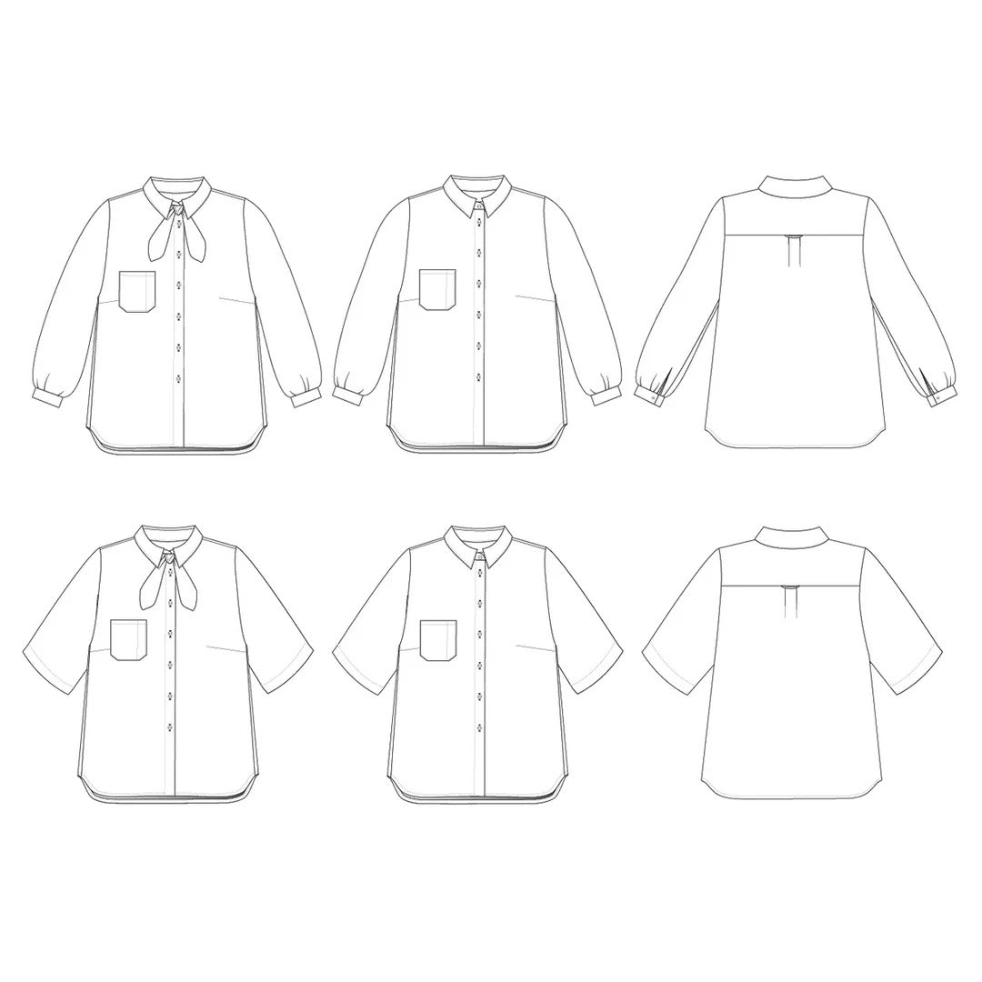 Butano Button Up Shirt Sewing Pattern - By Friday Pattern Company