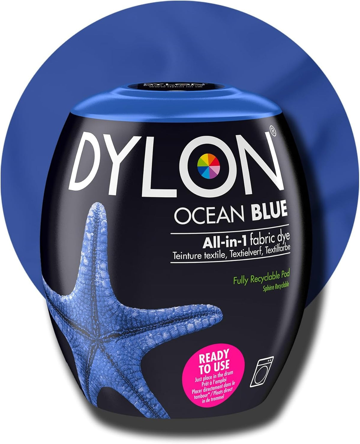 Dylon Washing Machine Fabric Dye Pods: Restore & Revive Clothes - Ocean Blue