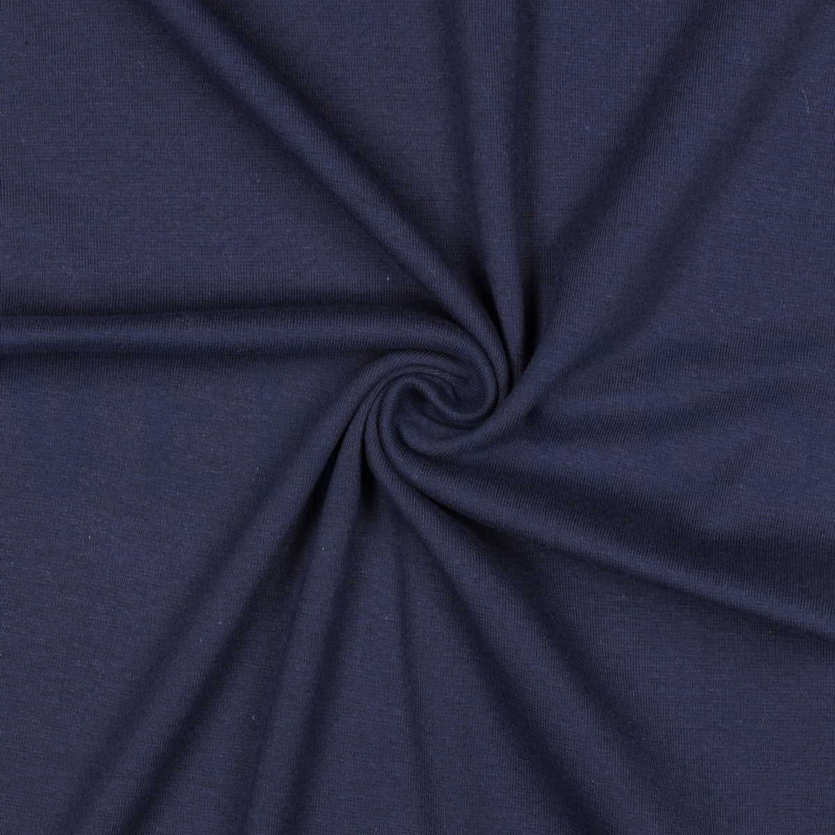 GOTS Organic Tubular Rib Knit Fabric – OEKO-TEX Certified Cotton Cuffing Fabric - Navy