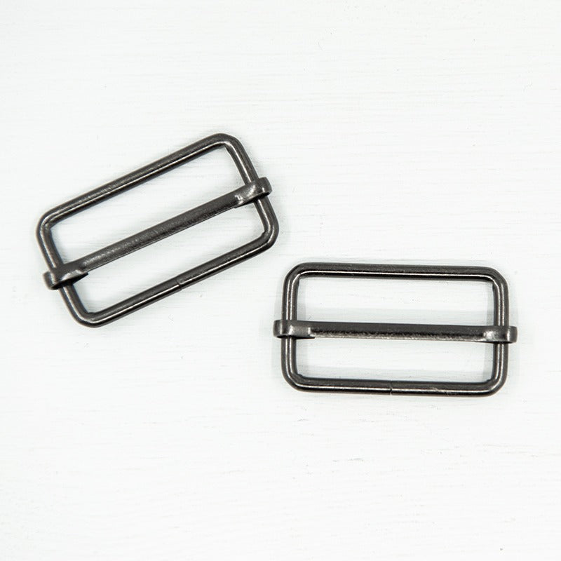 38mm Metal Strap Slider Adjustable for Bag Making Hardware - Gunmetal