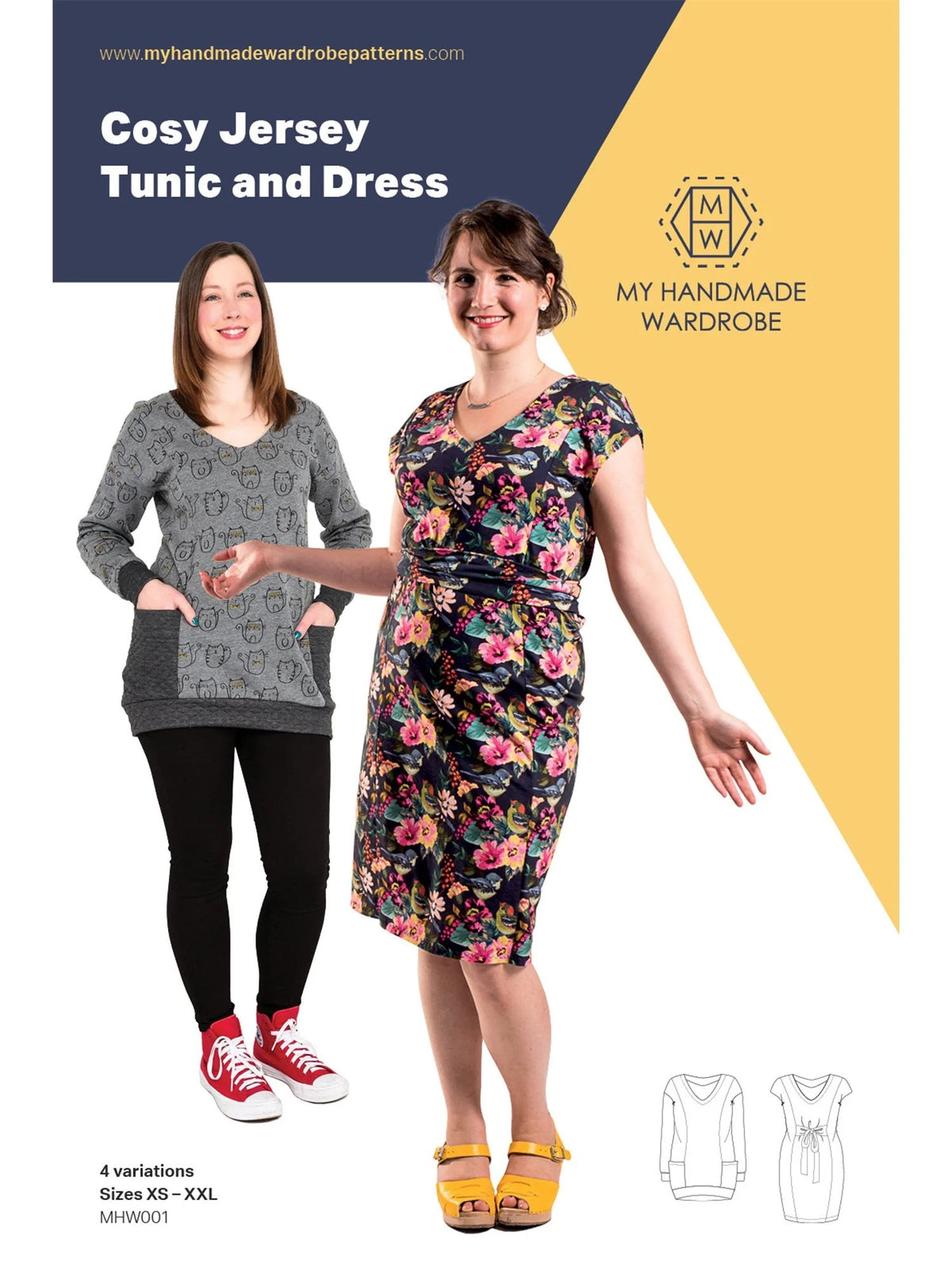 Cosy Jersey Dress and Tunic Sewing Pattern - By My Handmade Wardrobe