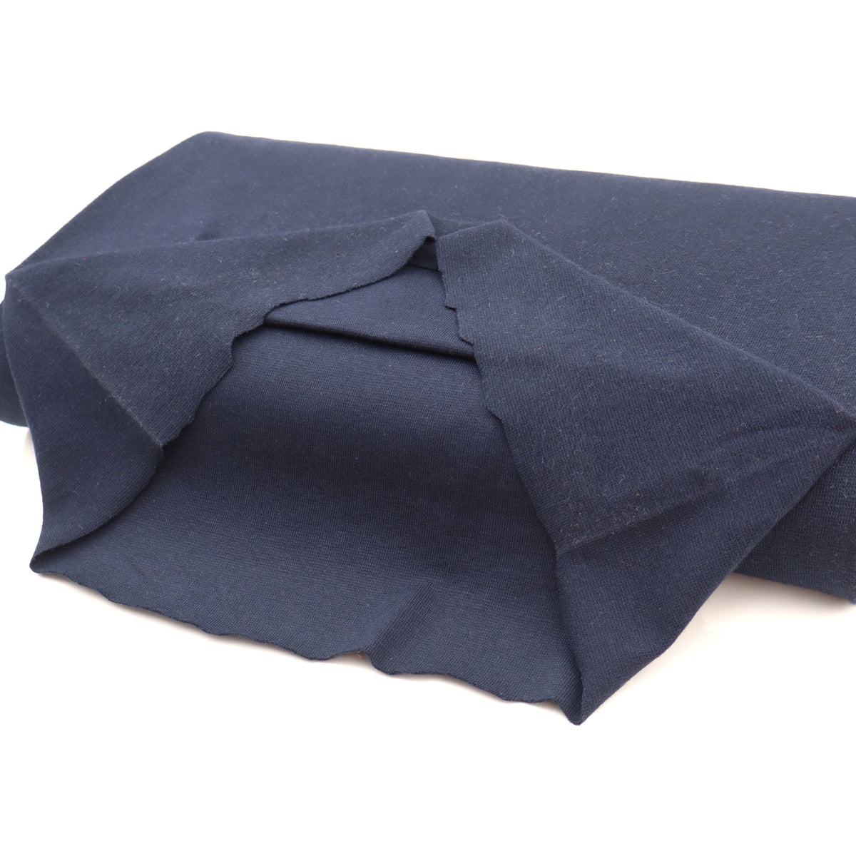 GOTS Organic Tubular Rib Knit Fabric – OEKO-TEX Certified Cotton Cuffing Fabric - Navy
