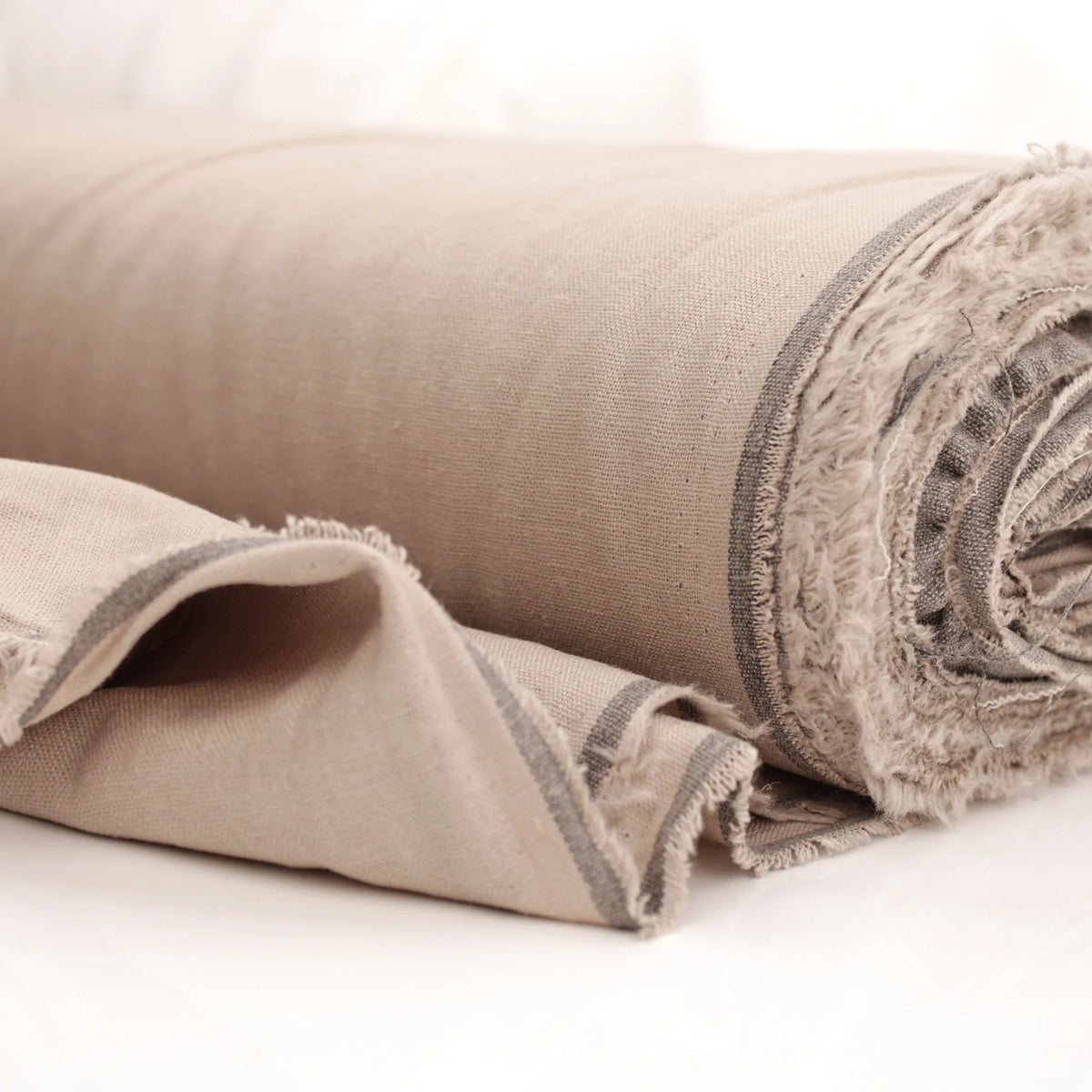 Madras Plain Cotton Linen - Beige
