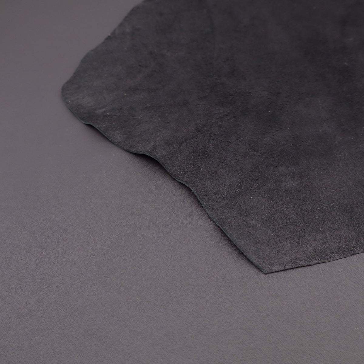 Genuine 100% Real Animal Side Cow Hide Leather for Bag Making Boots Upholstery - Black Matt Semi Grain 1/171