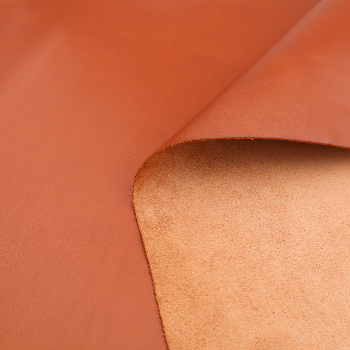 Genuine 100% Real Animal Side Cow Hide Leather for Bag Making Boots Upholstery - Brandy Brown 2/174