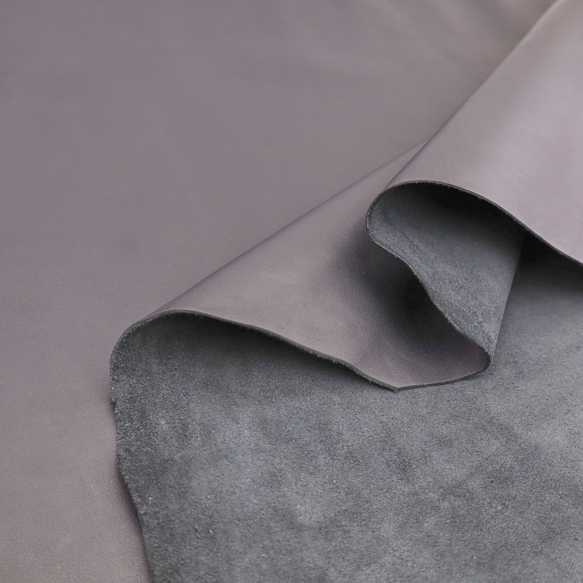Genuine 100% Real Animal Side Cow Hide Leather for Bag Making Boots Upholstery - Black Matt 3/227