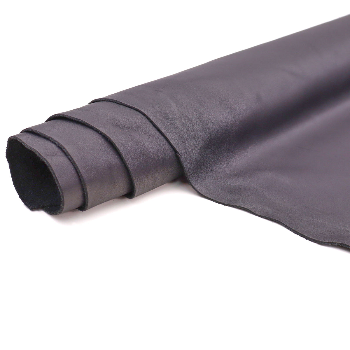 Genuine 100% Real Animal Side Cow Hide Leather for Bag Making Boots Upholstery - Black Matt 2/227