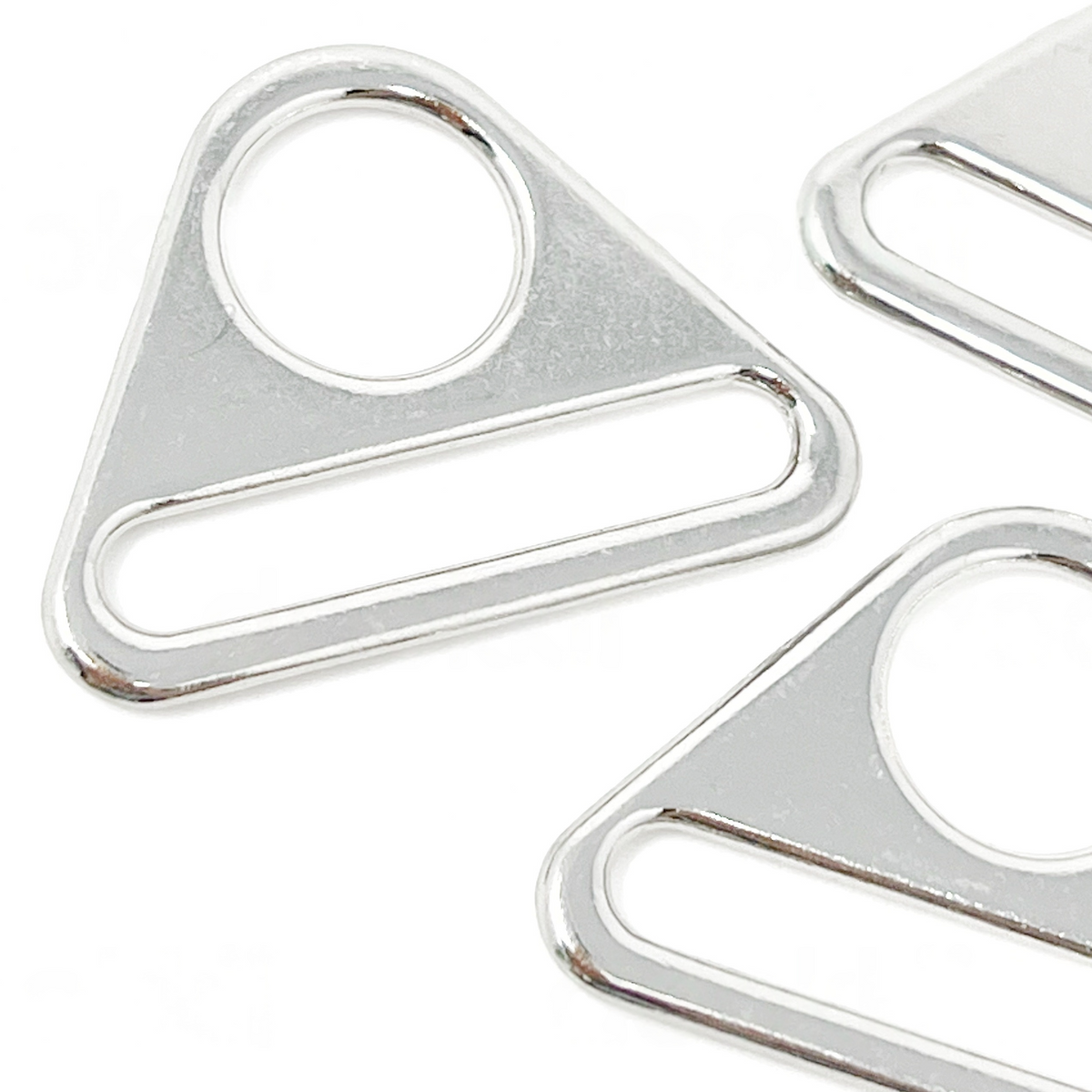 38mm Metal Triangle Connector for Bag Making Hardware for Straps & Handles - Silver