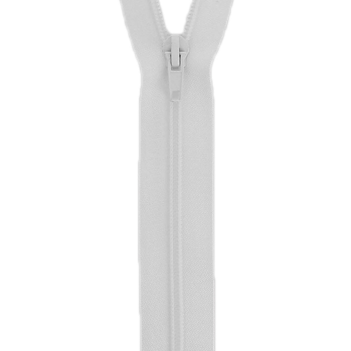 Milward Nylon Open End Zip 55cm – White